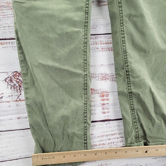 Paige Pants Womens 26 Green Christy Stretch Drawstring Elastic Waist Straight - Picture 2 of 11